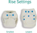 Thirsties Snap Natural Newborn Bamboo Fitted Cloth Diaper, Fin 1 Count (Pack of 1) - Image 3